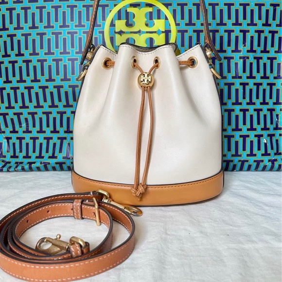 Tory Burch Handbags - Tory Burch T Leather Bucket Bag - Limited Edition